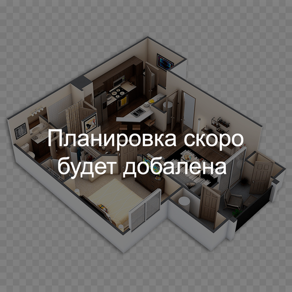1-комнатная квартира, 27.3 м²